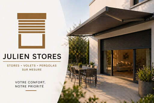 Bienvenue chez Julien Stores : votre expert en stores, volets et pergolas sur mesure